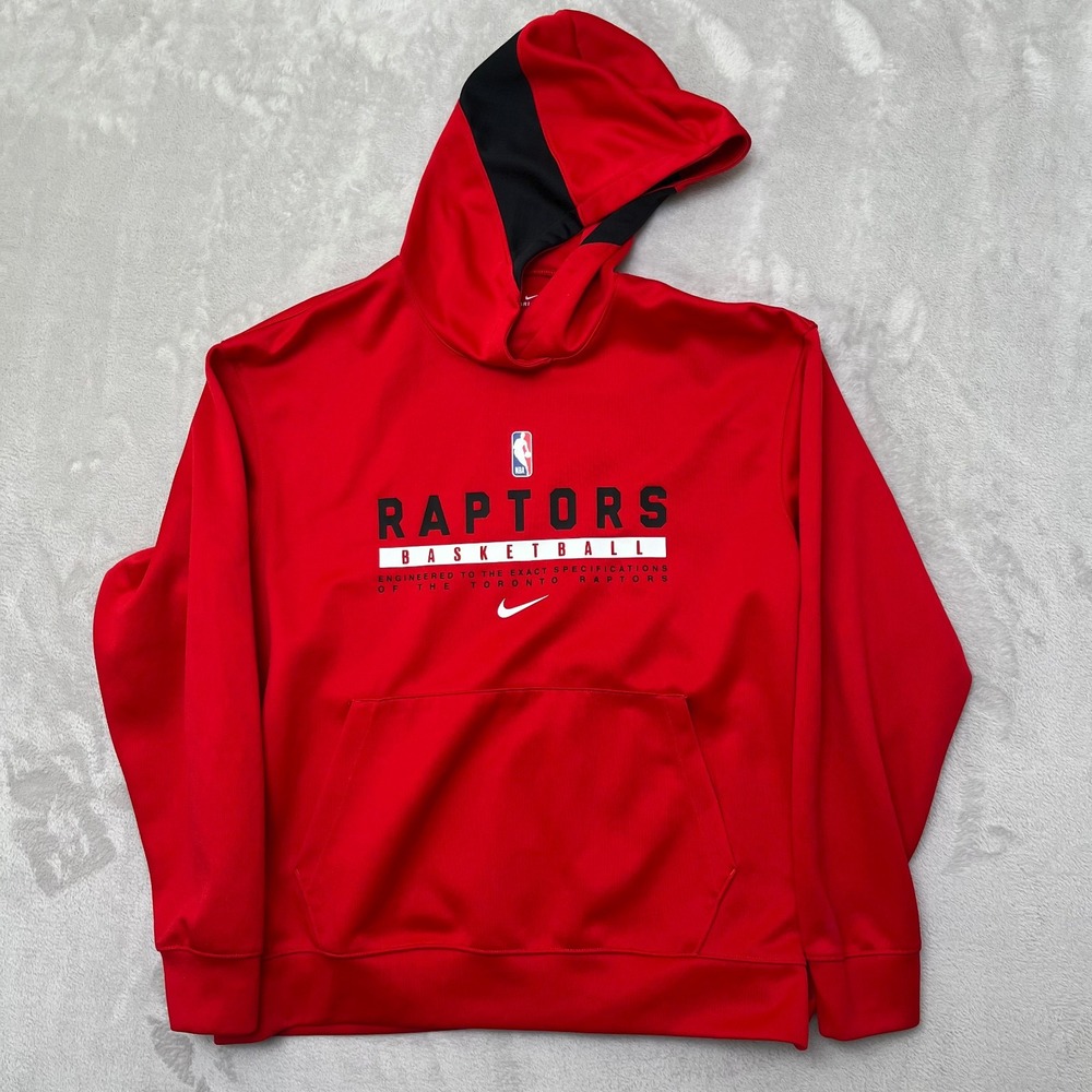Toronto Raptors Basketball NBA Nike hoodie XL pullover hooded sweatshirt red